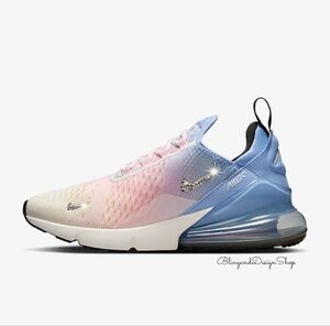 Bling Nike Air Max 270 Womens Sneakers Shoes Customized with Crystals